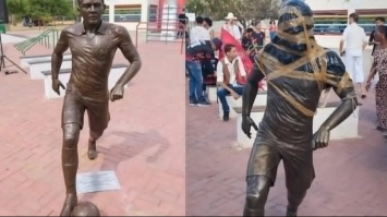 Пам’ятник футболісту Дані Алвесу демонтували