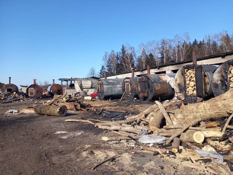 На Березнівщині нелегально випалювали деревне вугілля 