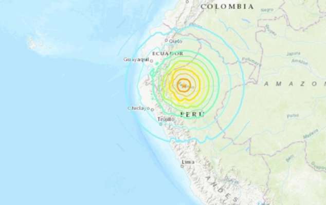 На півночі Перу стався землетрус магнітудою 7,3