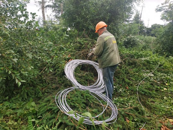 На Рівненщині люди покрали кабель, обірваний після грози