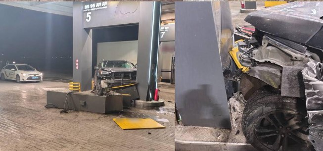 П’яний водій в’їхав у колонку АЗС 