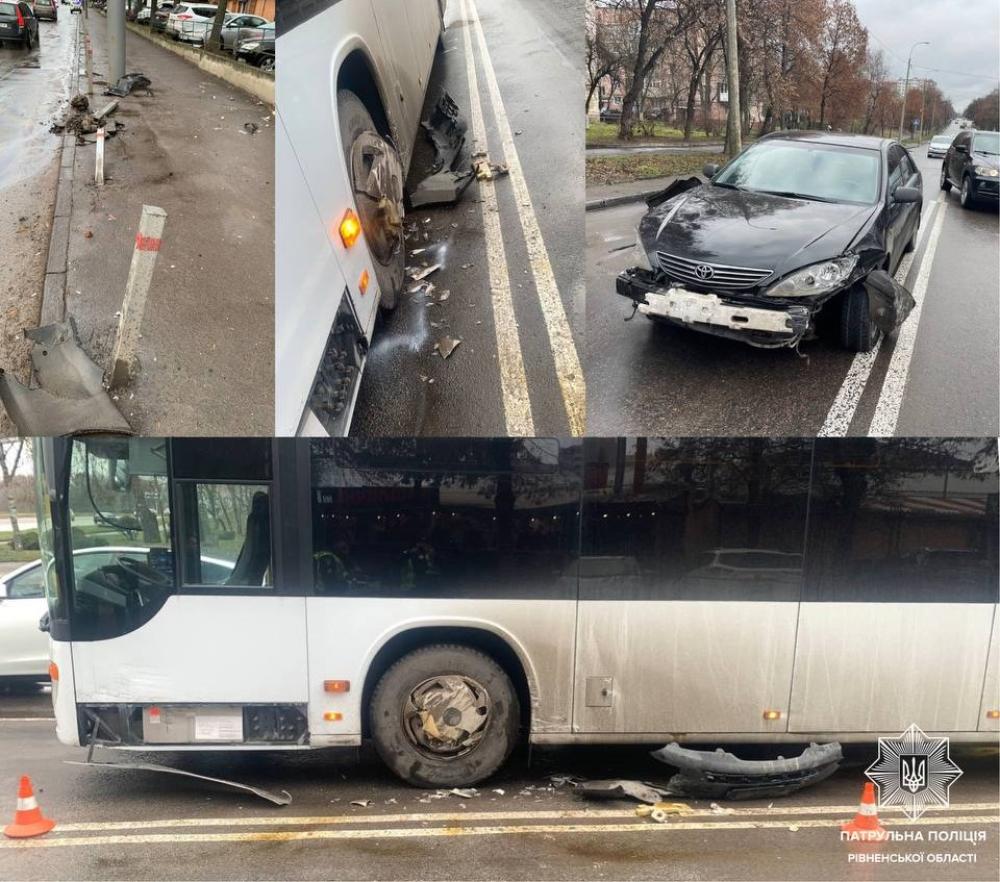 В автобус – на швидкості: винуватець з місця події втік