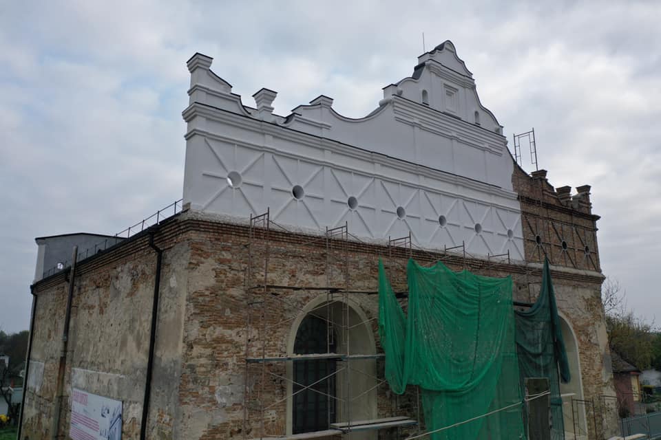 В Острозі показали процес реставрації синагоги з висоти (ФОТО)