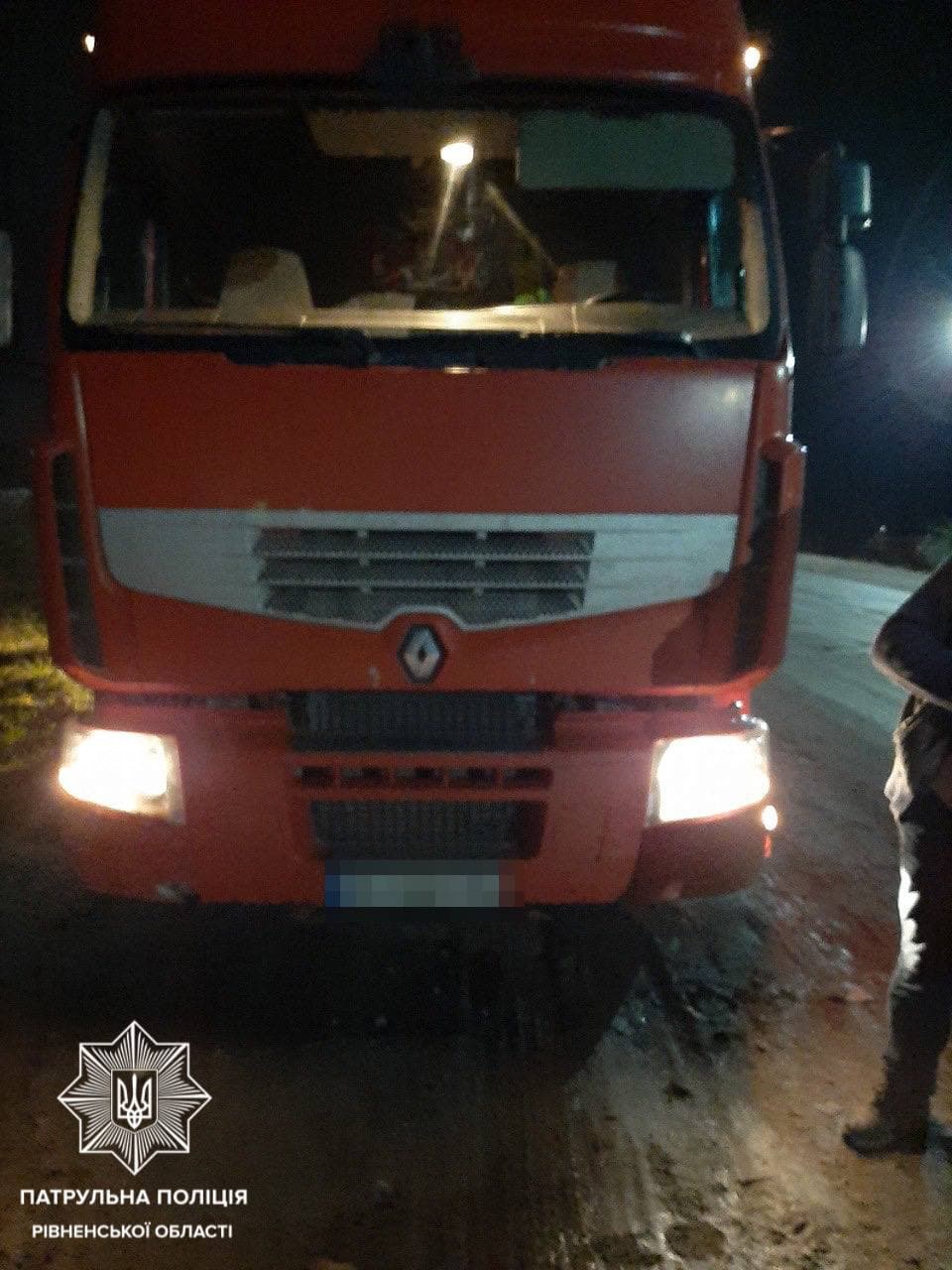 В Сарнах п`яний водій вантажівки попався поліцейським