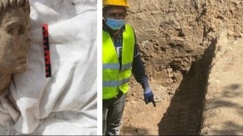 Археологи знайшли мармурову голову римського імператора Августа