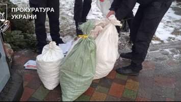 Бурштин на півтора мільйона сховав під маскувальною сіткою