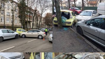 Нетверезий водій об’їжджав перешкоду і зачепив чотири припаркованих автомобілі