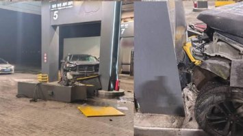 П’яний водій в’їхав у колонку АЗС 