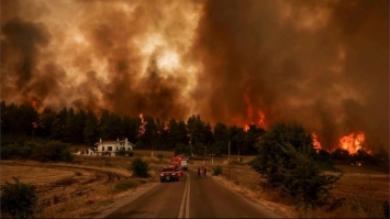 Рятувальники не можуть взяти під контроль масштабні пожежі у Греції