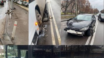 В автобус – на швидкості: винуватець з місця події втік