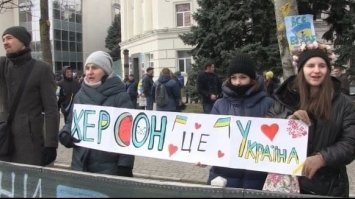 В окупованому Херсоні звідусіль лунав Гімн України