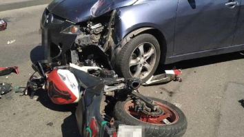 В Рівному у ДТП постраждав неповнолітній мотоцикліст
