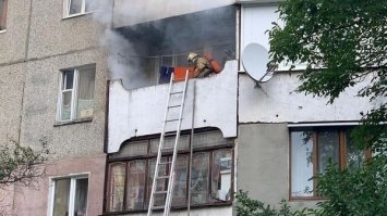 В Рівному у житловому будинку сталася пожежа на балконі