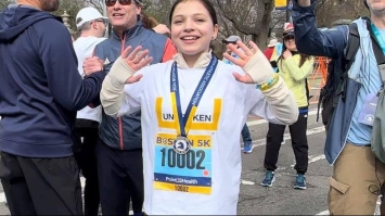 Юна українка пробігла свій перший Бостонський марафон