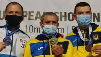 Збірна України здобула золото та бронзу на чемпіонаті Європи зі стрільби